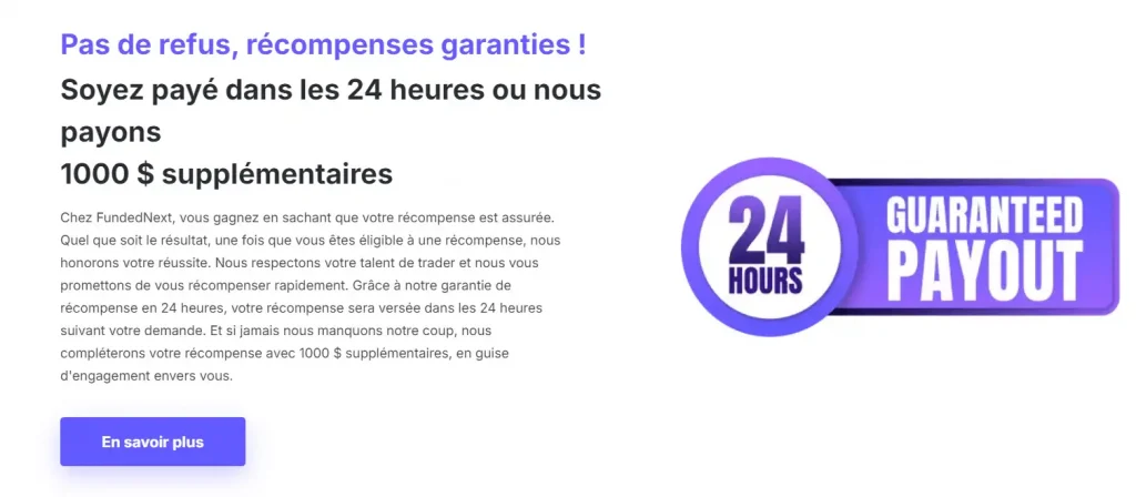 Retrait chez FundedNext